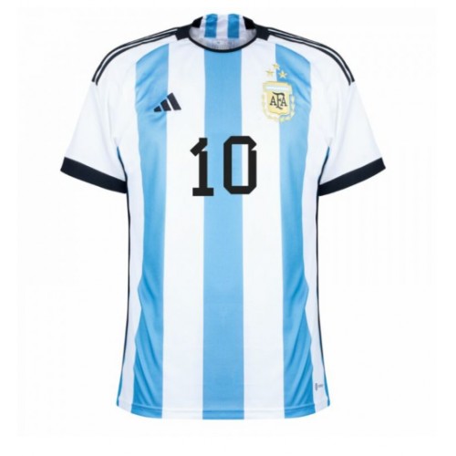 Argentina Lionel Messi #10 Replica Home Shirt World Cup 2022 Short Sleeve